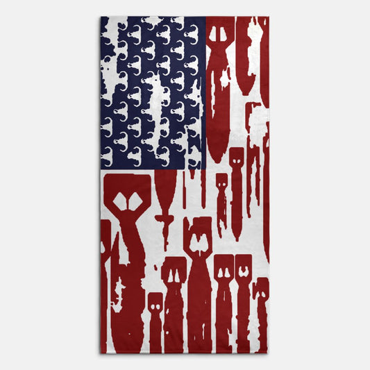 Print On Demand - Beach Towel - "EOD Bomb Flag"