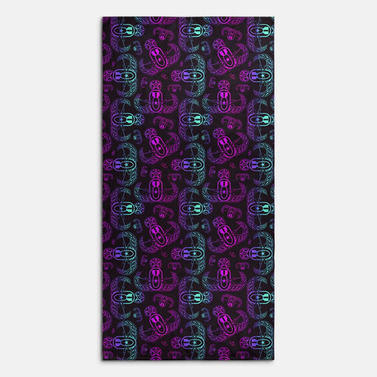 Print On Demand - Beach Towel - "EOD Ombre"(Purple/Pink/Turquoise)