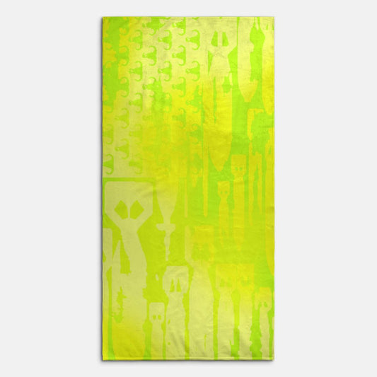 Print On Demand  - Beach Towel - "EOD Bomb Flag" (Lemon Lime)